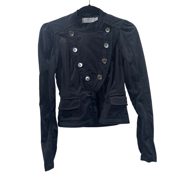 Stella McCartney x Adidas Jacket- Double Breasted Cropped Jacket in Gray Size XS - Picture 1 of 15